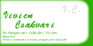 vivien csakvari business card