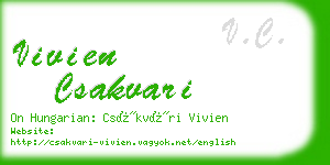 vivien csakvari business card